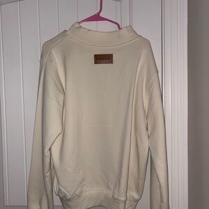 Parke Women's Cream Mockneck Pullover NEVER WORN